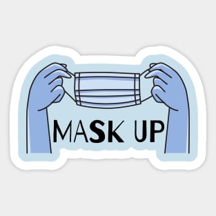 Mask Up Sticker